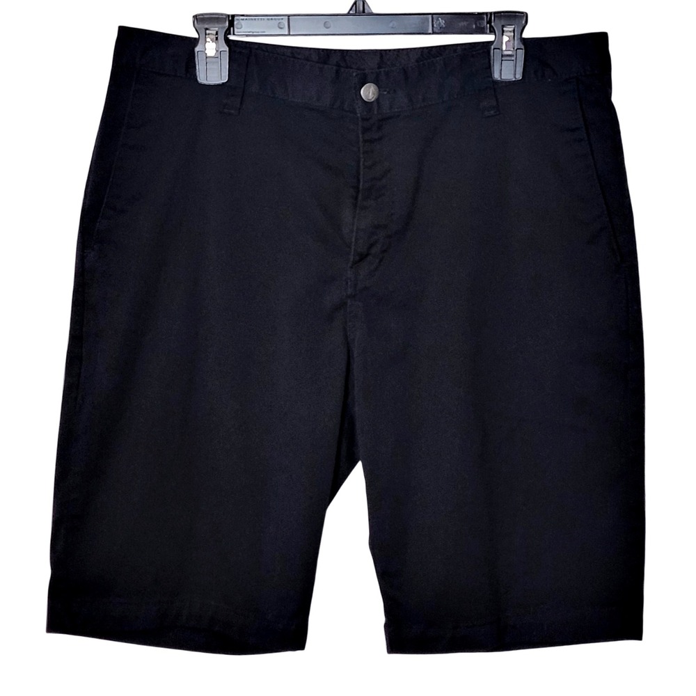 VOLCOM FLAT FRONT BERMUDA SHORTS MENS‎ 34 BLACK CASUAL SKATER SURFER